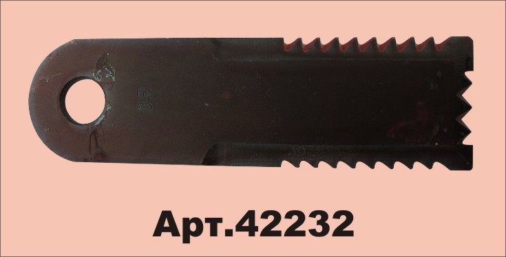 42232 Нож соломоизмельчителя, 0050, зубчатый, 4 мм, 20 шт. в упаковке D49062900, 28274041 Biso