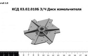 КСД 03.02.010Б Диск измельчителя З/Ч