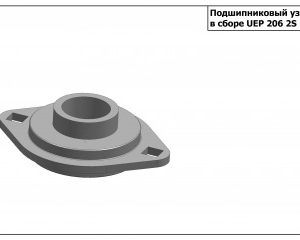 Подшипниковый узел в сборе UEP 206 2S по каталогу фирмы FKL